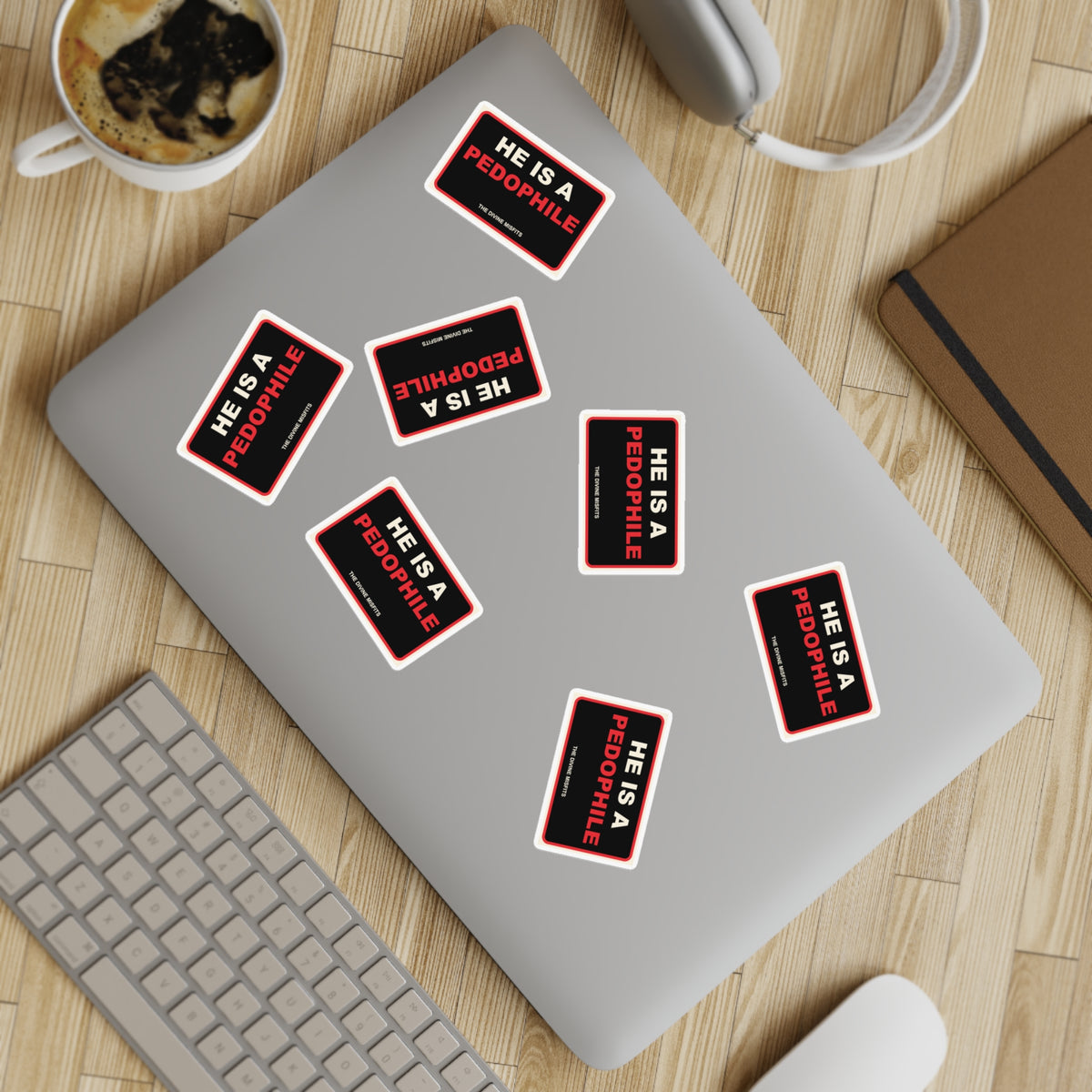 Protect the Children — He Is a Pedophile 40-Sticker Pack