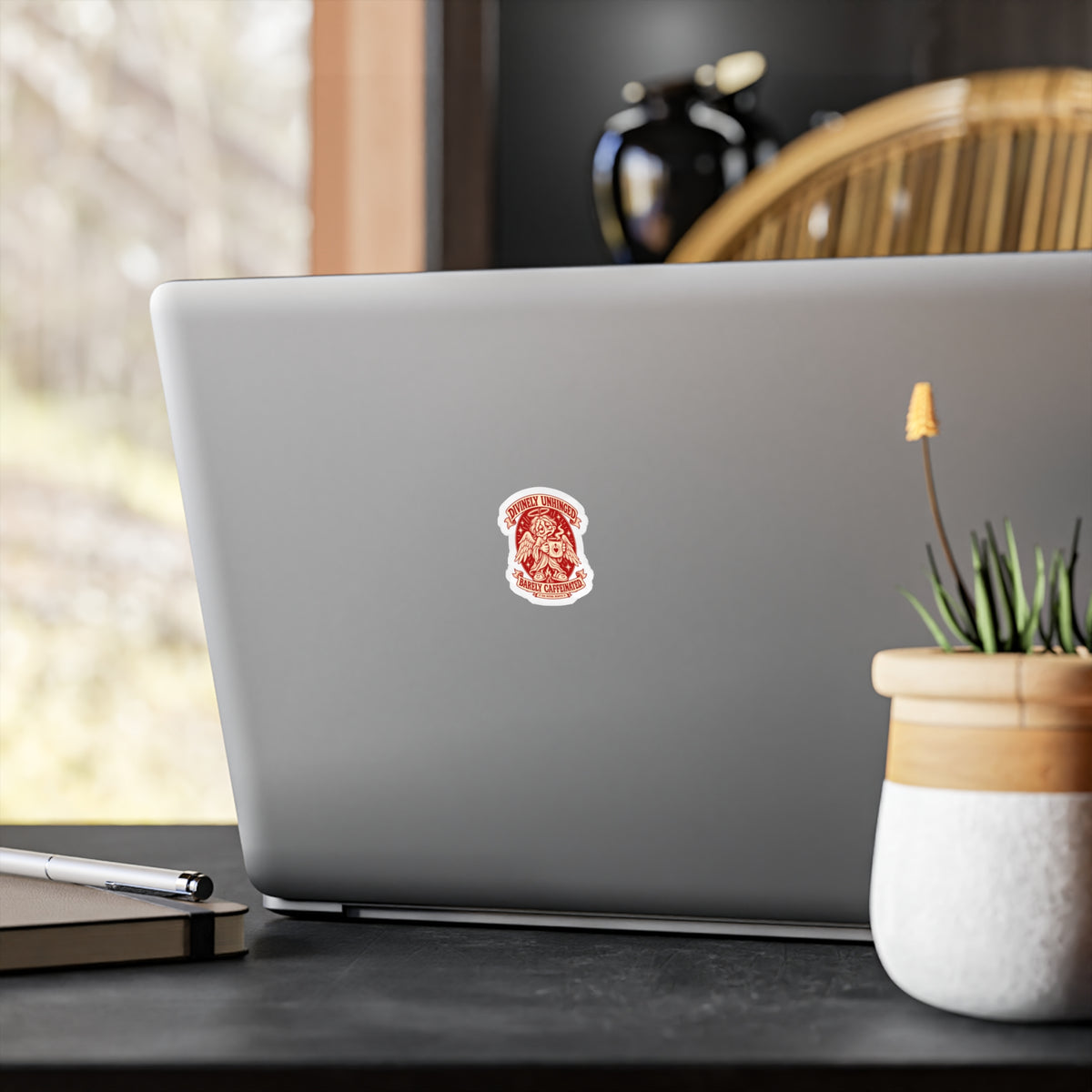 Divinely Unhinged — Vinyl Sticker